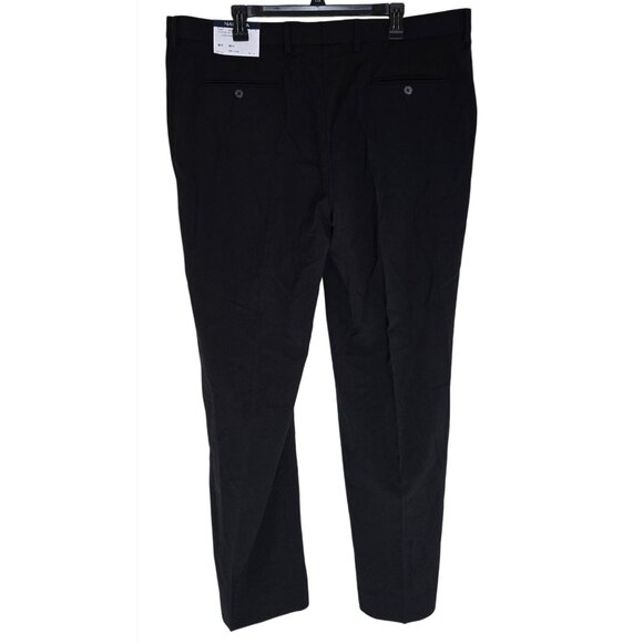 Nautica Mens Black Two-Piece Suit Jacket & Pants Set Size 46R Wool Blend - Picture 2 of 11